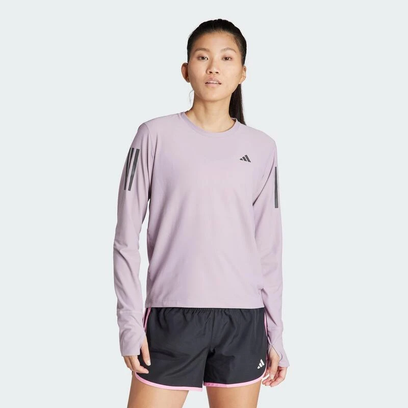 ADIDAS T-shirt Manches Longues Own The Run 3 ADIDAS T-shirt Manches Longues Own The Run