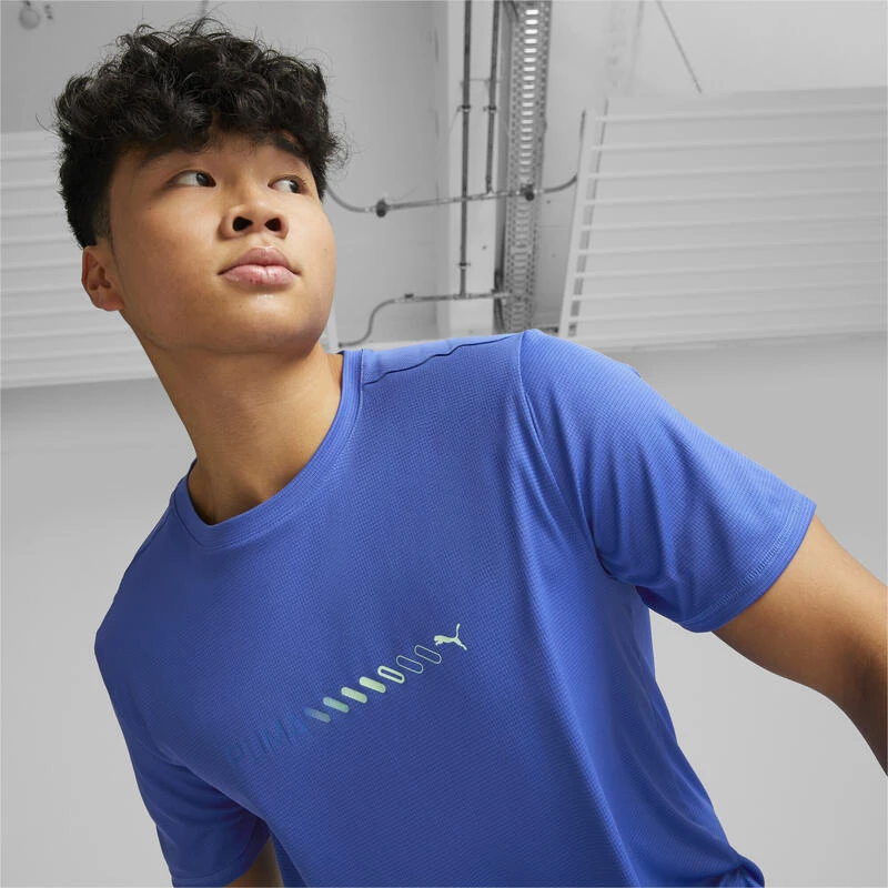 T-shirt Run Favourite Logo Homme PUMA Royal Sapphire Blue 4 T-shirt Run Favourite Logo Homme PUMA Royal Sapphire Blue – Image 2