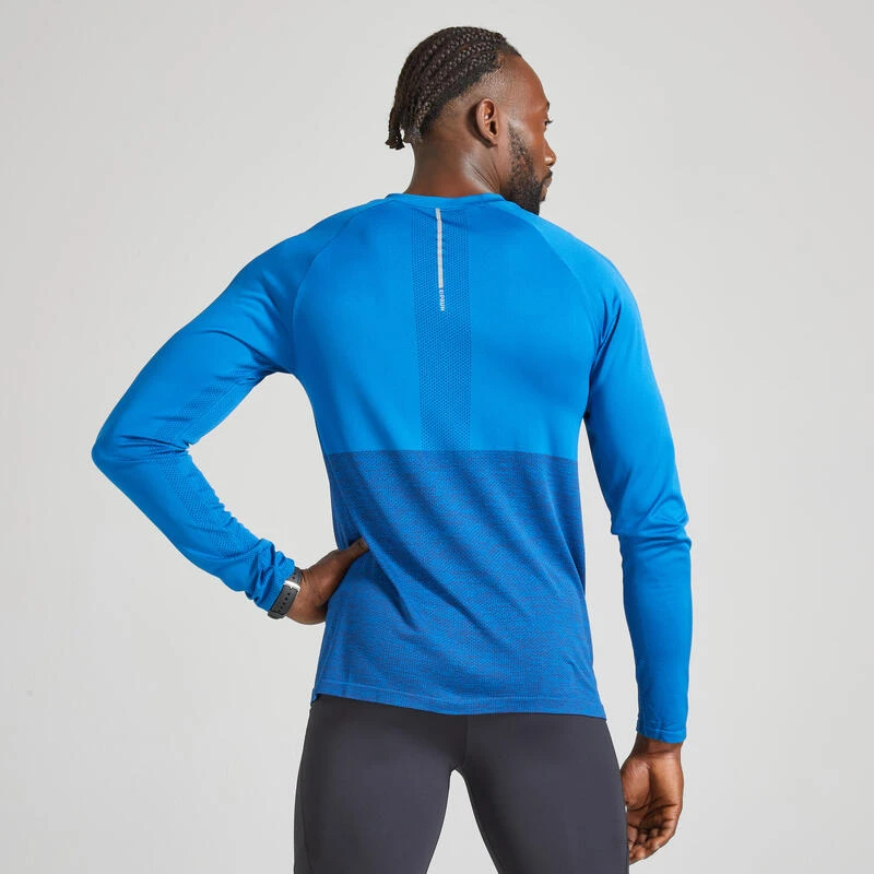 T-SHIRT RUNNING HOMME RESPIRANT MANCHE LONGUE KIPRUN CARE BLEU ROY 7 T-SHIRT RUNNING HOMME RESPIRANT MANCHE LONGUE KIPRUN CARE BLEU ROY – Image 5