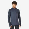 T-SHIRT RUNNING MANCHES LONGUES HIVER HOMME - KIPRUN WARM LIGHT BLEU FONCE 1 T-SHIRT RUNNING MANCHES LONGUES HIVER HOMME - KIPRUN WARM LIGHT BLEU FONCE -Aventure Soldes t shirt running manches longues hiver homme kiprun warm light bleu fonce