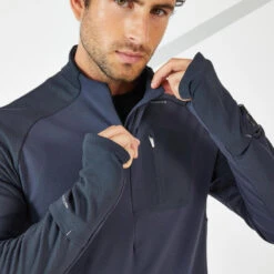 T-SHIRT RUNNING MANCHES LONGUES HIVER HOMME - KIPRUN WARM LIGHT BLEU FONCE 16 T-SHIRT RUNNING MANCHES LONGUES HIVER HOMME - KIPRUN WARM LIGHT BLEU FONCE -Aventure Soldes t shirt running manches longues hiver homme kiprun warm light bleu fonce 5