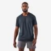 T-shirt Running Respirant Homme - Dry+ Bleu -Aventure Soldes t shirt running respirant homme dry bleu