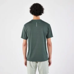T-shirt Running Respirant Homme - Dry+ Vert Foncé -Aventure Soldes t shirt running respirant homme dry vert fonce 2