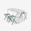 Quechua TABLE DE CAMPING PLIANTE - 4 TABOURETS - 4 À 6 PERSONNES 1 Quechua TABLE DE CAMPING PLIANTE - 4 TABOURETS - 4 À 6 PERSONNES -Aventure Soldes table de camping pliante 4 tabourets 4 a 6 personnes