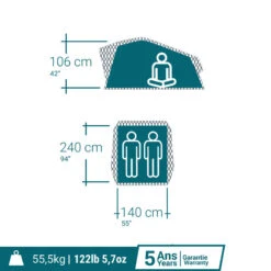 Quechua TENTE DE TOIT MH500 FRESH & BLACK 2P 15 Quechua TENTE DE TOIT MH500 FRESH & BLACK 2P -Aventure Soldes tente de toit mh500 fresh and black 2p 3