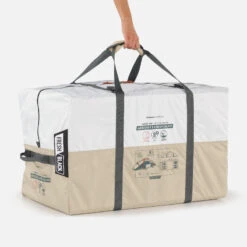 Quechua Tente Gonflable De Camping - Air Seconds 8.4 F&B - 8 Places - 4 Chambres -Aventure Soldes tente gonflable de camping air seconds 84 f and b 8 places 4 chambres 4