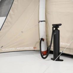 Quechua Tente Gonflable De Camping - Air Seconds 8.4 F&B - 8 Places - 4 Chambres -Aventure Soldes tente gonflable de camping air seconds 84 f and b 8 places 4 chambres 7