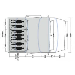 Tente Gonflable Outwell Jacksondale 7PA 9 Tente Gonflable Outwell Jacksondale 7PA -Aventure Soldes tente gonflable outwell jacksondale 7pa 2
