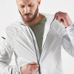 Veste Coupe Vent Homme - KIPRUN WIND JACKET BLANCHE -Aventure Soldes veste coupe vent homme kiprun wind jacket blanche 2