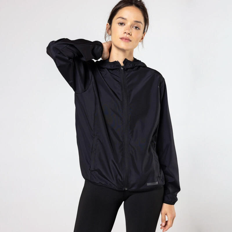 Kalenji VESTE COUPE-VENT RUN 100 FEMME NOIRE 3 Kalenji VESTE COUPE-VENT RUN 100 FEMME NOIRE