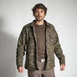 VESTE MOUTONNÉE TYPE SURCHEMISE 500 CAMO 19 VESTE MOUTONNÉE TYPE SURCHEMISE 500 CAMO -Aventure Soldes veste moutonnee type surchemise 500 camo 7