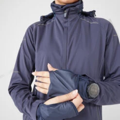 VESTE RUNNING HIVER FEMME DÉPERLANTE COUPE-VENT- KIPRUN WARM REGUL BLEU -Aventure Soldes veste running hiver femme deperlante coupe vent kiprun warm regul bleu 8