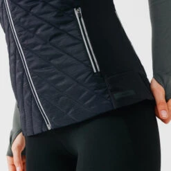 Veste Sans Manche Running Chaude Femme - Warm Noir 14 Veste Sans Manche Running Chaude Femme - Warm Noir -Aventure Soldes veste sans manche running chaude femme warm noir 5