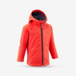 Quechua Veste Softshell De Randonnée - MH550 Orange Vif - Enfant 2 - 6 Ans