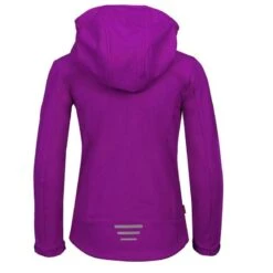 Aventure Soldes -Aventure Soldes veste softshell pour enfants oslofjord impermeable et coupe vent rouge fuchsia 1