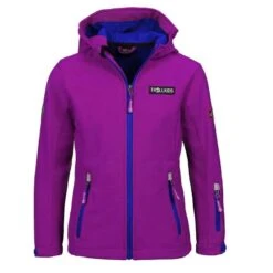 TROLLKIDS Veste Softshell Pour Enfants Oslofjord Imperméable Et Coupe-vent Rouge Fuchsia
