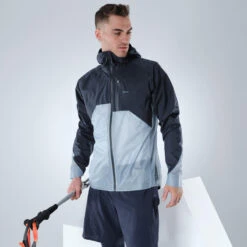Quechua Veste Ultra Légère De Randonnée Rapide FH 900 Homme Bleu Grise. -Aventure Soldes veste ultra legere de randonnee rapide fh 900 homme bleu grise 2