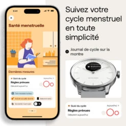Withings - ScanWatch Light (37mm-white) -Aventure Soldes withings scanwatch light 37mm white 3