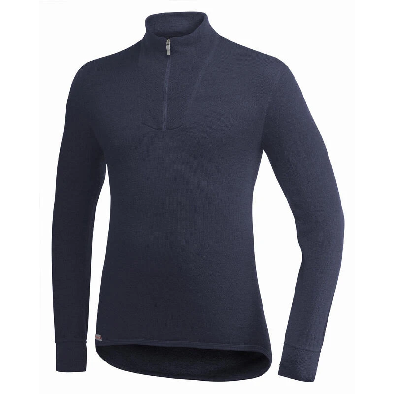 Woolpower Merino Base Layer Zip Turtleneck 200 - Bleu Marine Foncé 4 Woolpower Merino Base Layer Zip Turtleneck 200 - Bleu Marine Foncé – Image 2