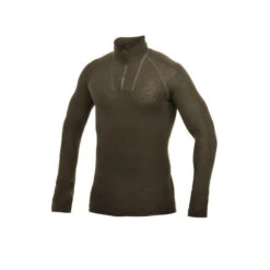 Woolpower Merino Base Layer Zip Turtleneck LITE - Vert Pin -Aventure Soldes woolpower merino base layer zip turtleneck lite vert pin 2